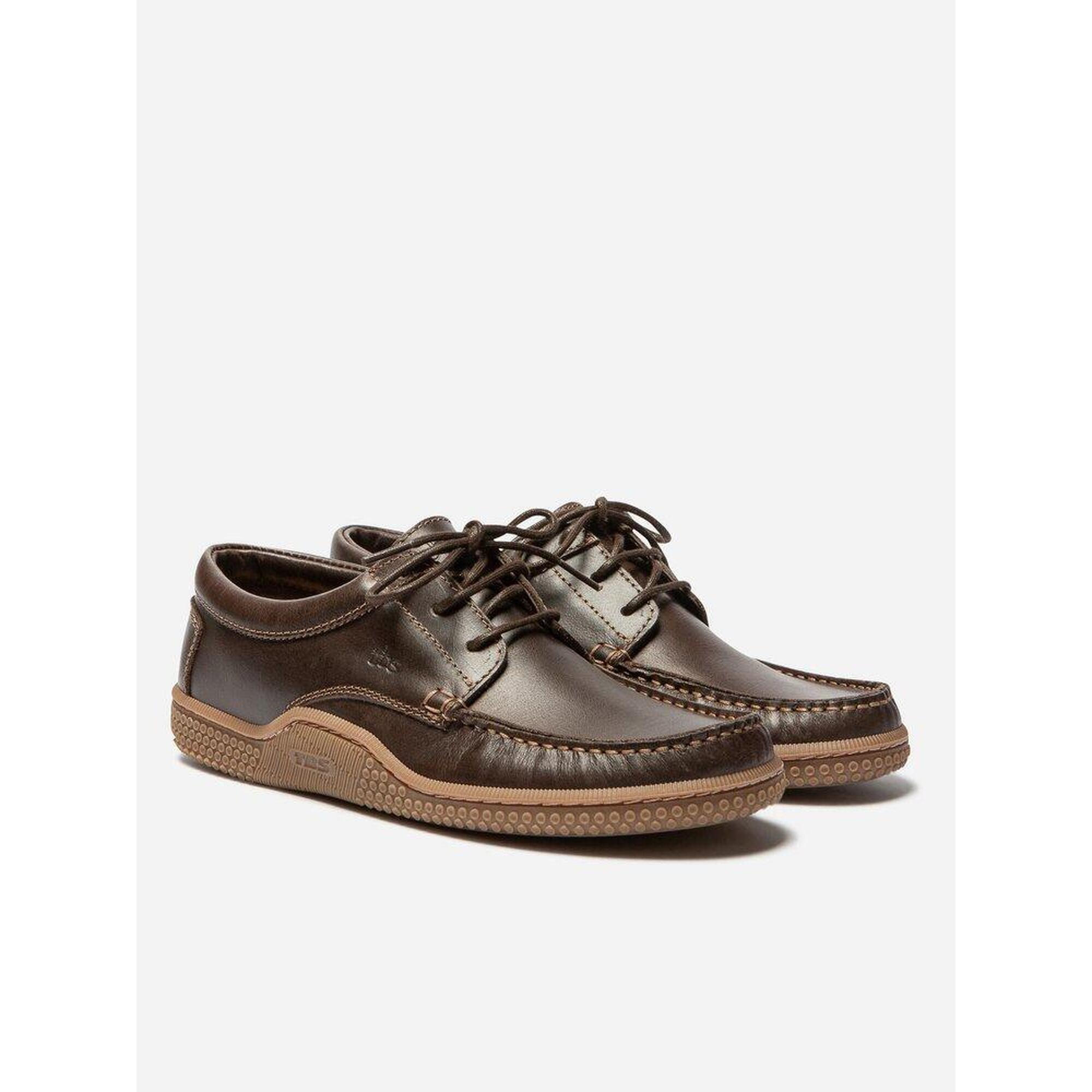 Chaussures bateau Homme - GALILEO Acajou + Miel