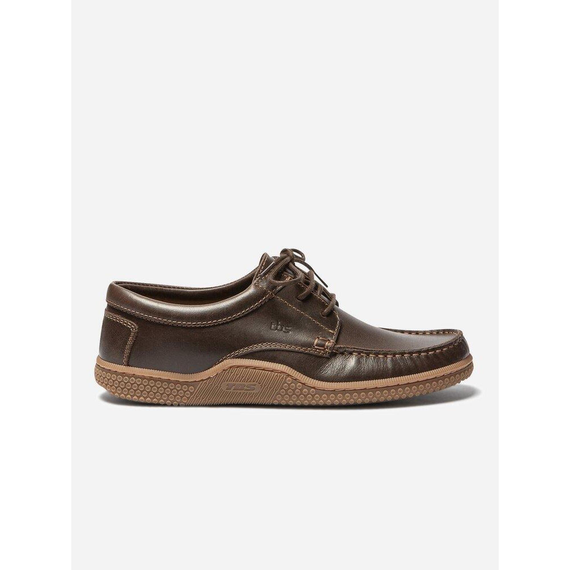 Chaussures bateau Homme - GALILEO Acajou + Miel