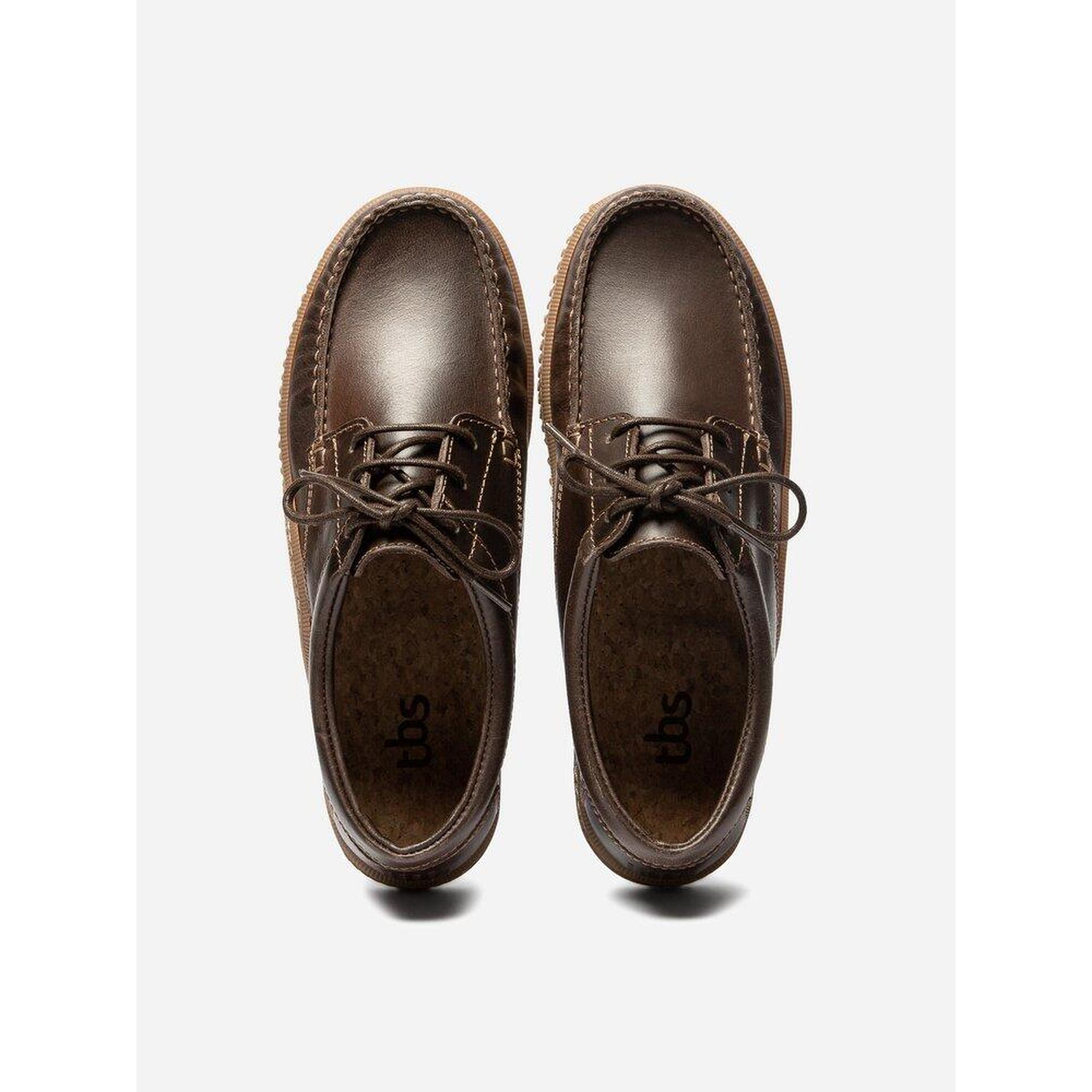 Chaussures bateau Homme - GALILEO Acajou + Miel