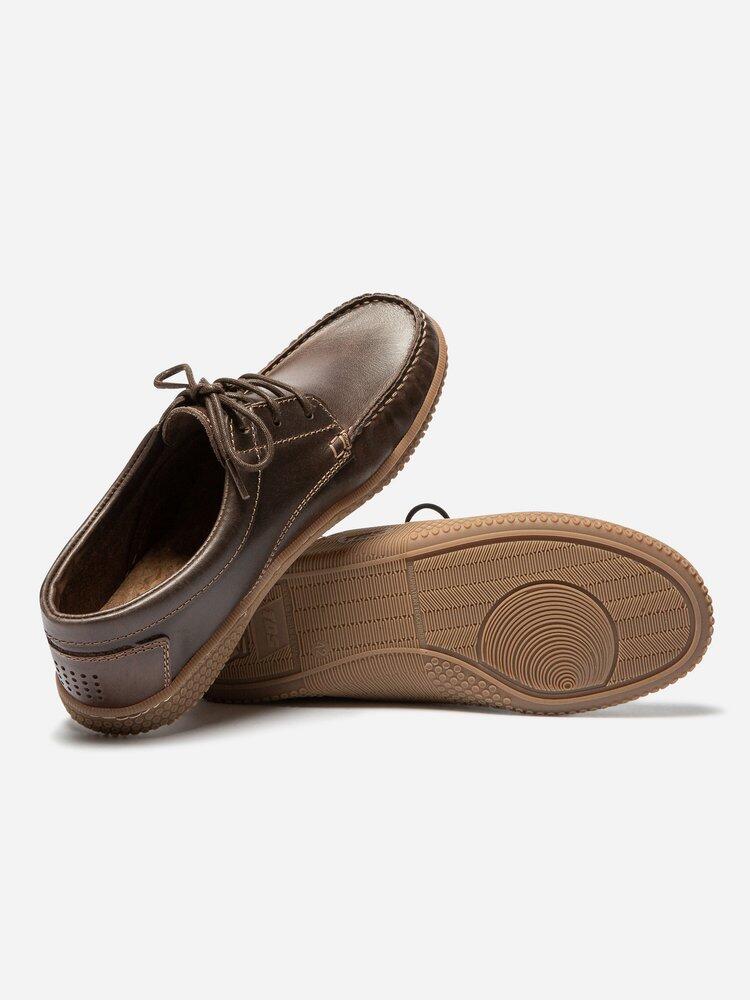 Chaussures bateau Homme - GALILEO Acajou + Miel 4/5