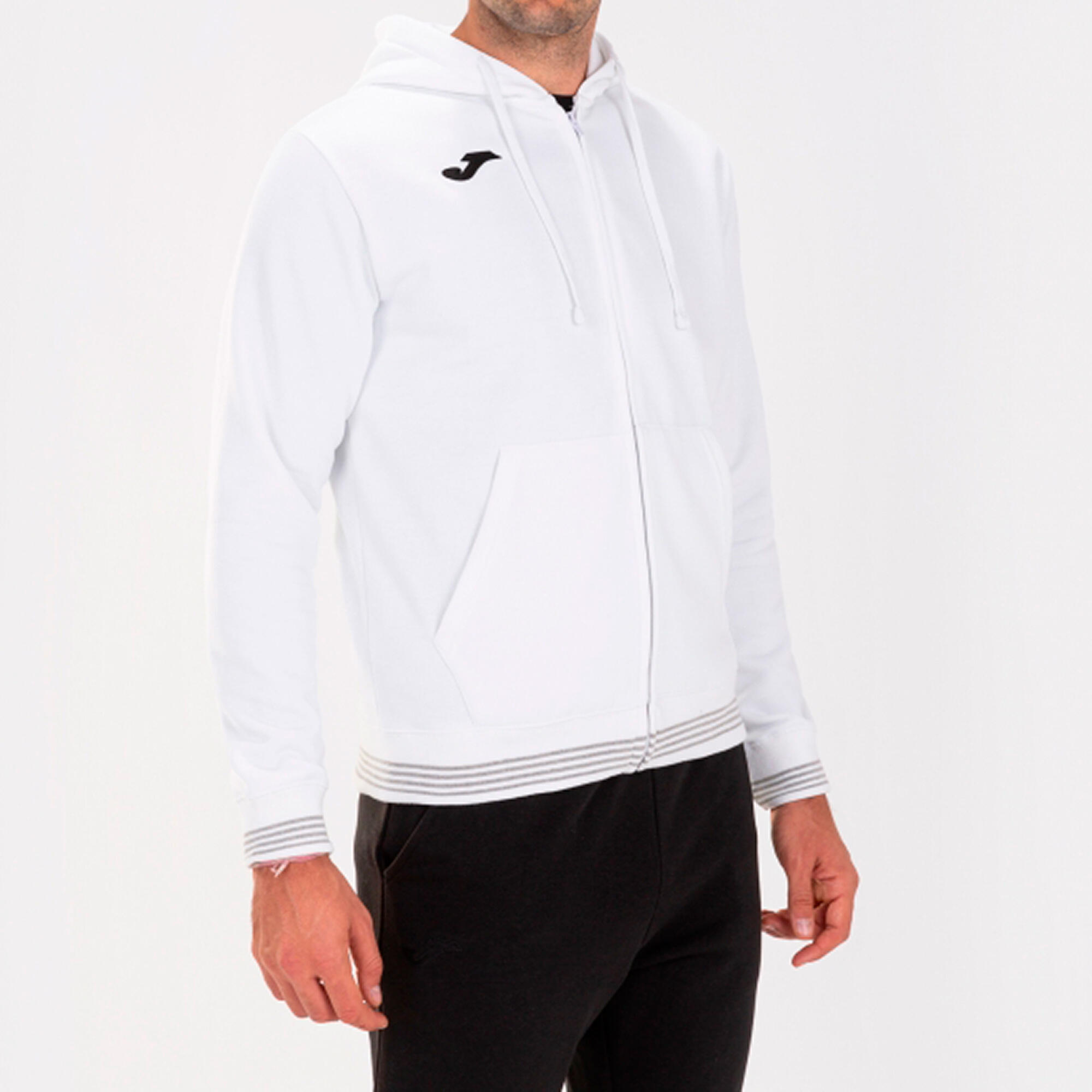 Veste À Capuche Football Enfants Joma Campus III Blanc 2/5