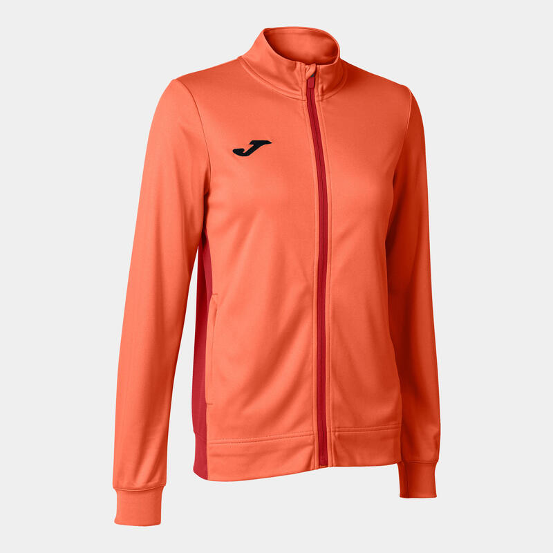 Chaqueta Fútbol Mujer Joma Winner II Naranja Flúor