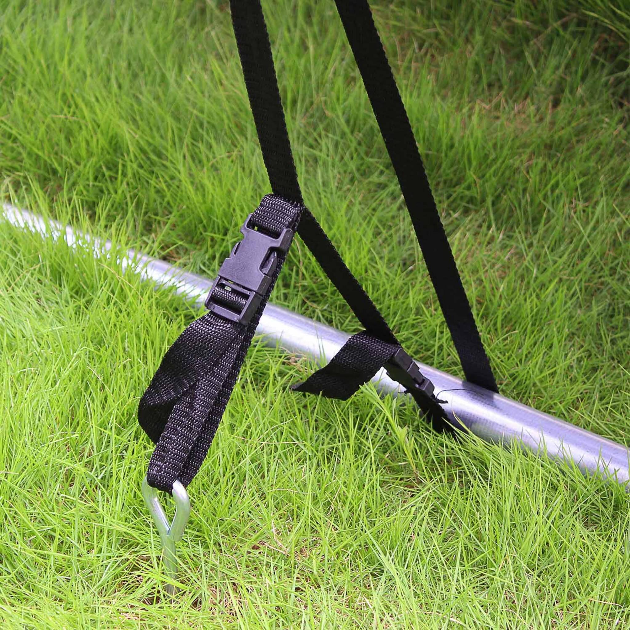 Kit di ancoraggio per trampolino, Nero 3/3