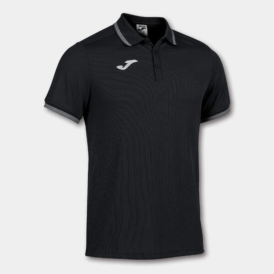 Polo Manches Courtes Football Homme Joma Campus III Noir