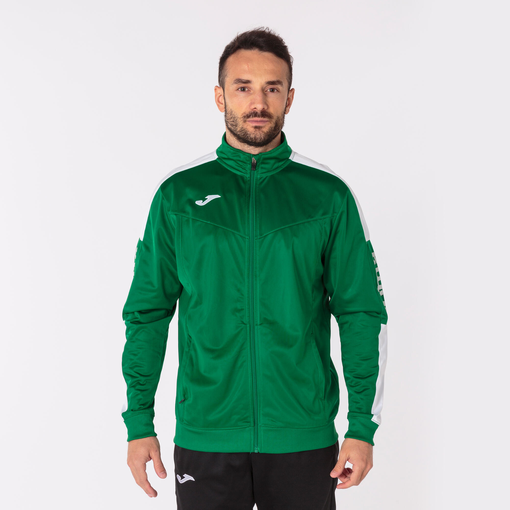 Joma Championship IV Polyesterjacke Kinder - Grün / Weiß 2/5
