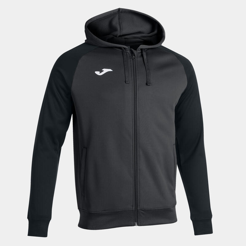 Chaqueta Con Capucha Fútbol Niños Joma Academy IV Antracita