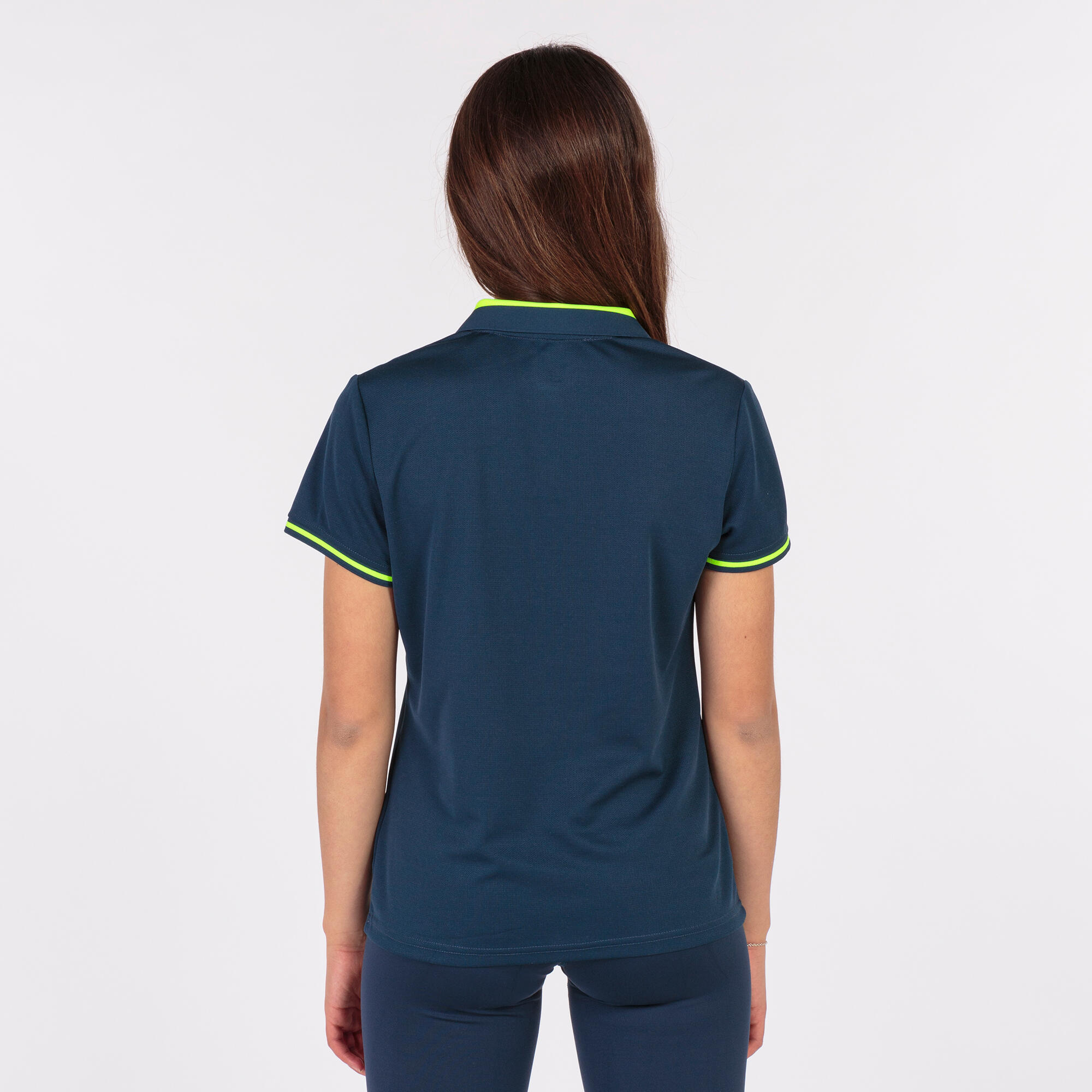 Polo Manches Courtes Football Femme Joma Championship VI Bleu Marine 3/5
