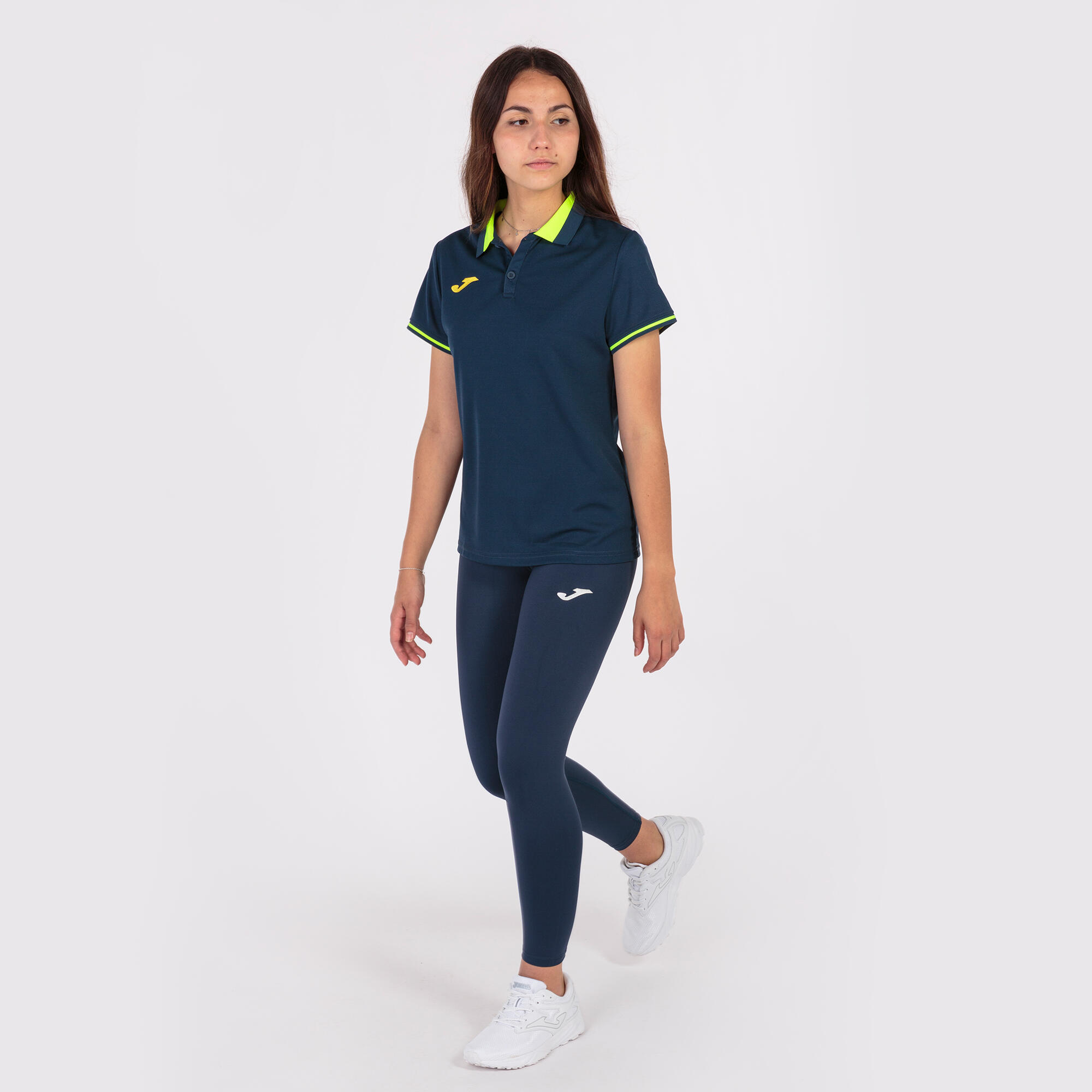 Polo Manches Courtes Football Femme Joma Championship VI Bleu Marine 5/5