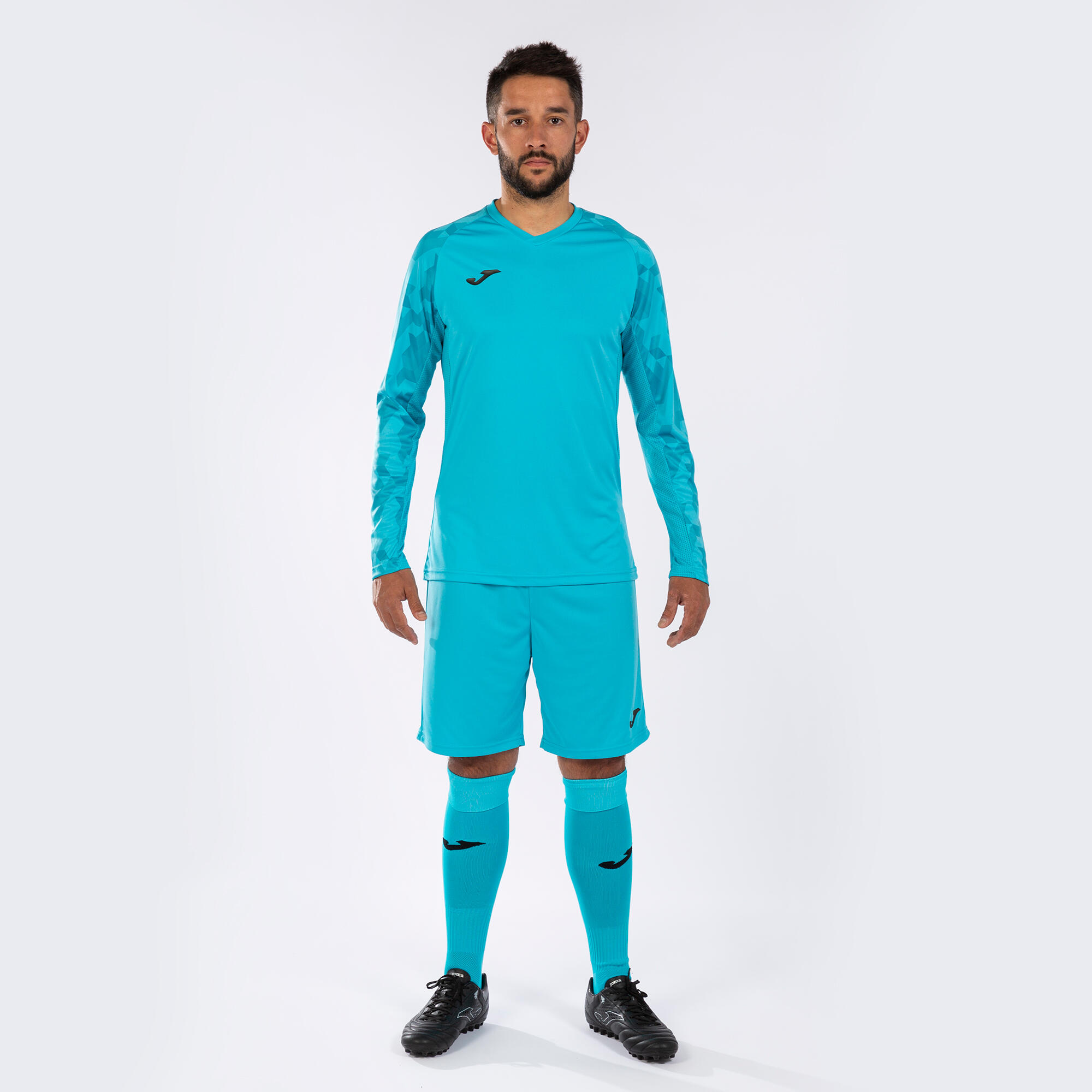 Conjunto Futebol Homem Joma Zamora VII Azul-Turquesa Fluor 2/5