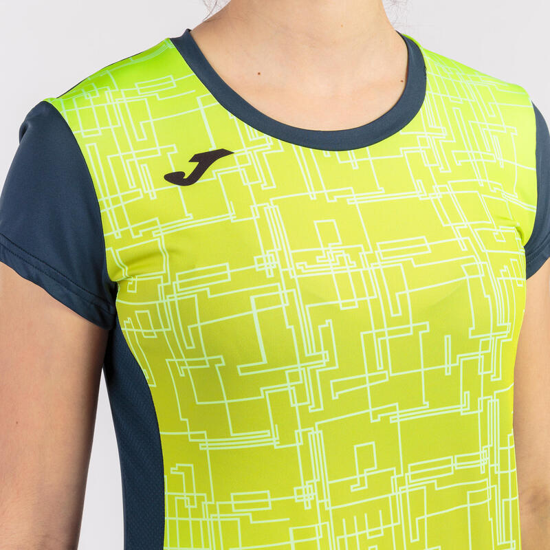 Camiseta Manga Corta Running Mujer Joma Elite VIII Marino