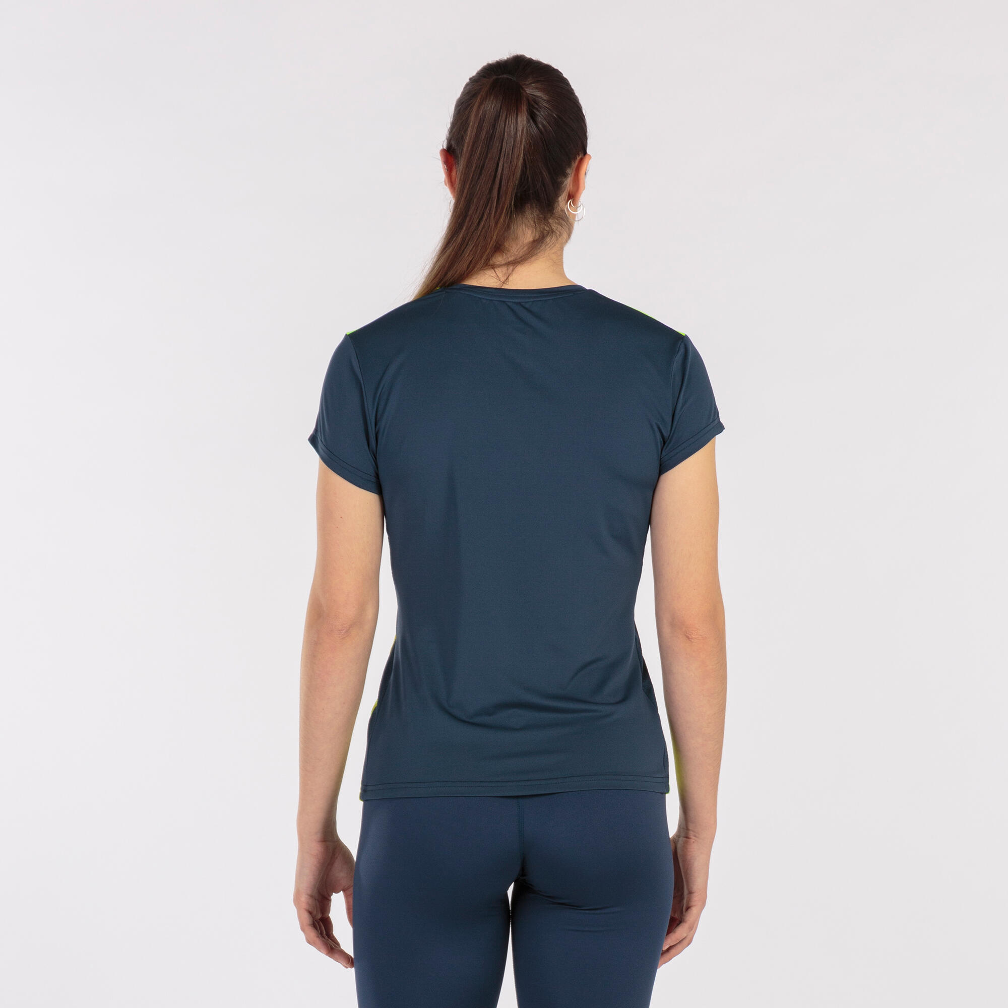Maillot Manches Courtes Running Femme Joma Elite VIII Bleu Marine 3/5
