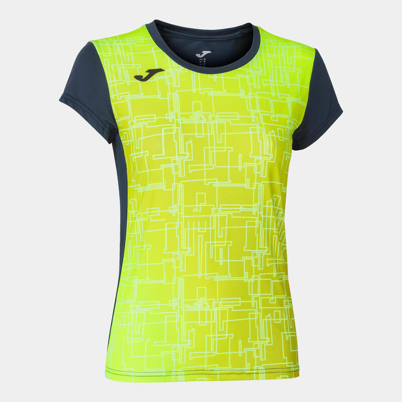 Camiseta Manga Corta Running Mujer Joma Elite VIII Marino