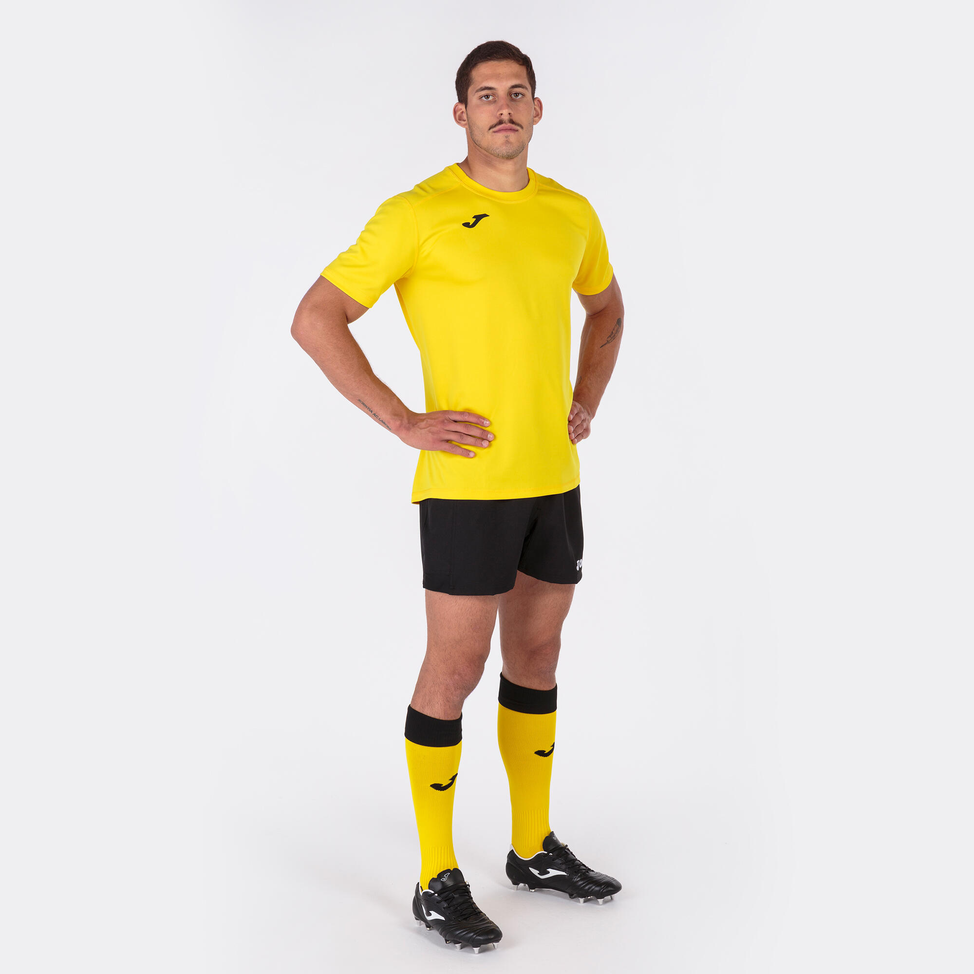 Maillot Manches Courtes Volley-Ball Homme Joma Strong Jaune 4/5