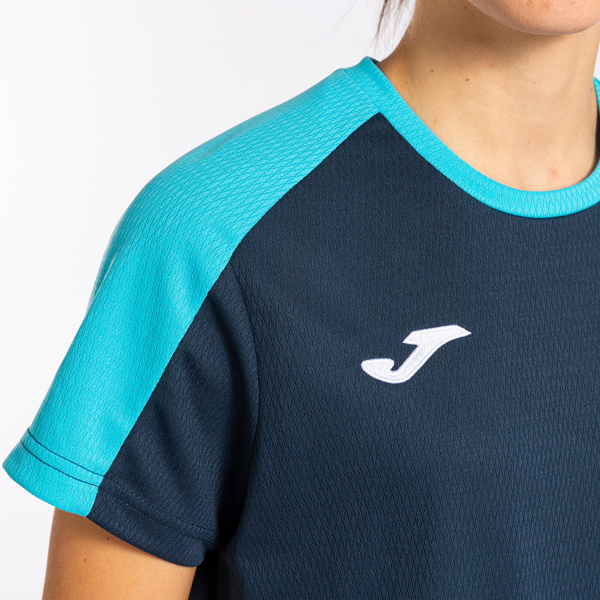 Maillot Manches Courtes Football Femme Joma Eco Championship Bleu Marine 4/5