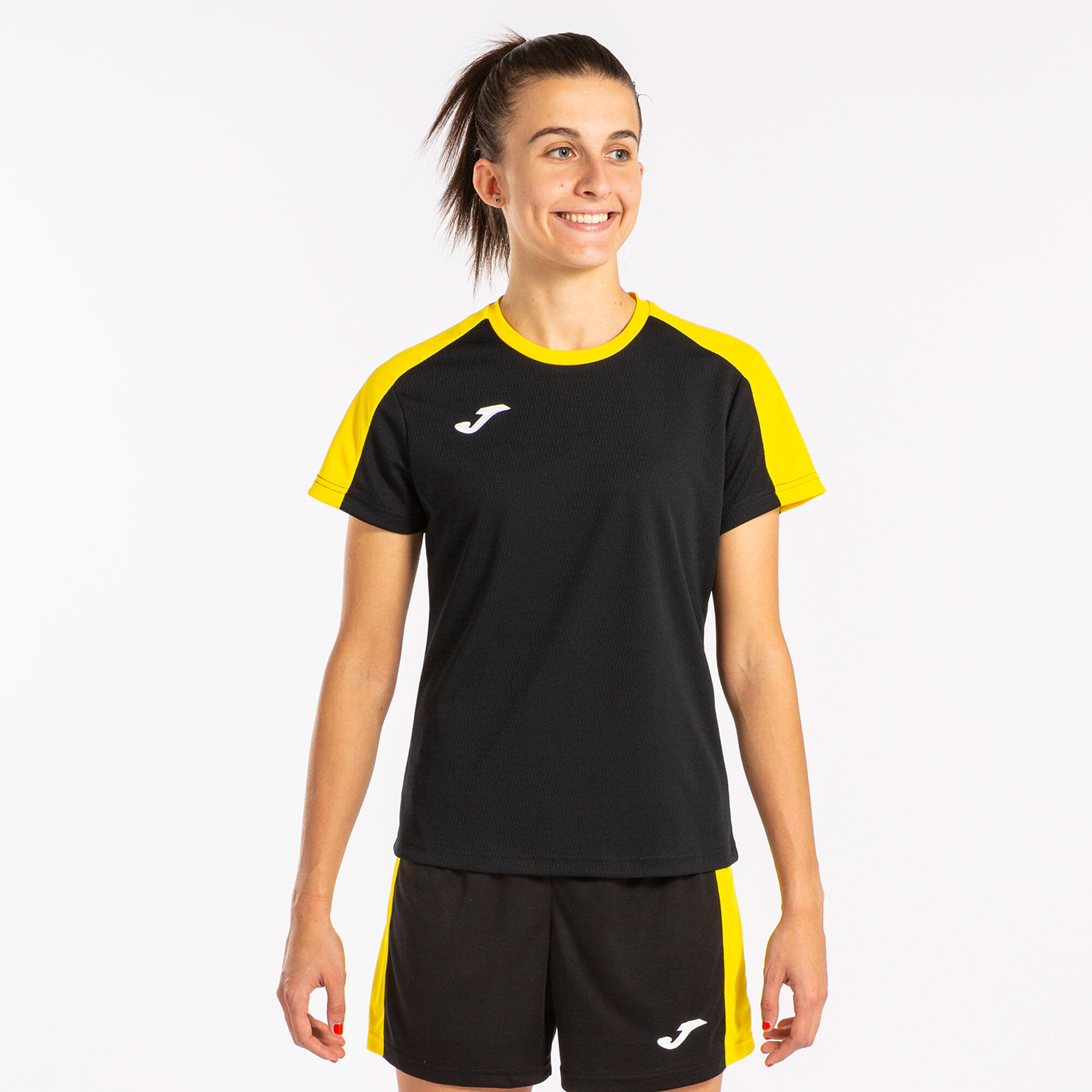 Maillot Manches Courtes Football Femme Joma Eco Championship Noir 2/5