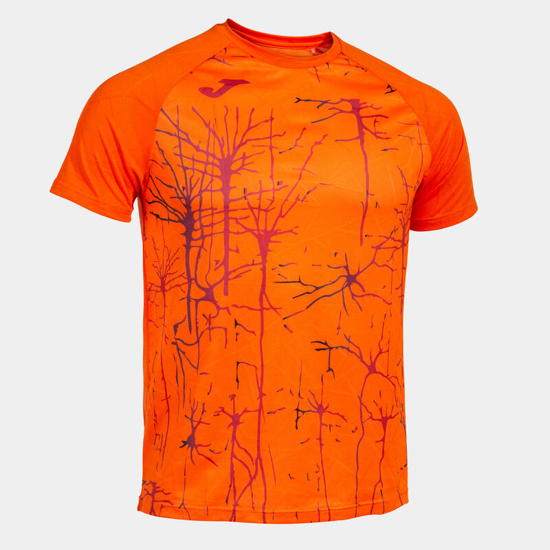 Camiseta Manga Corta Running Hombre Joma Elite IX Naranja