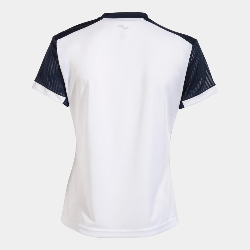 Camiseta Manga Corta Pádel Mujer Joma Montreal Blanco