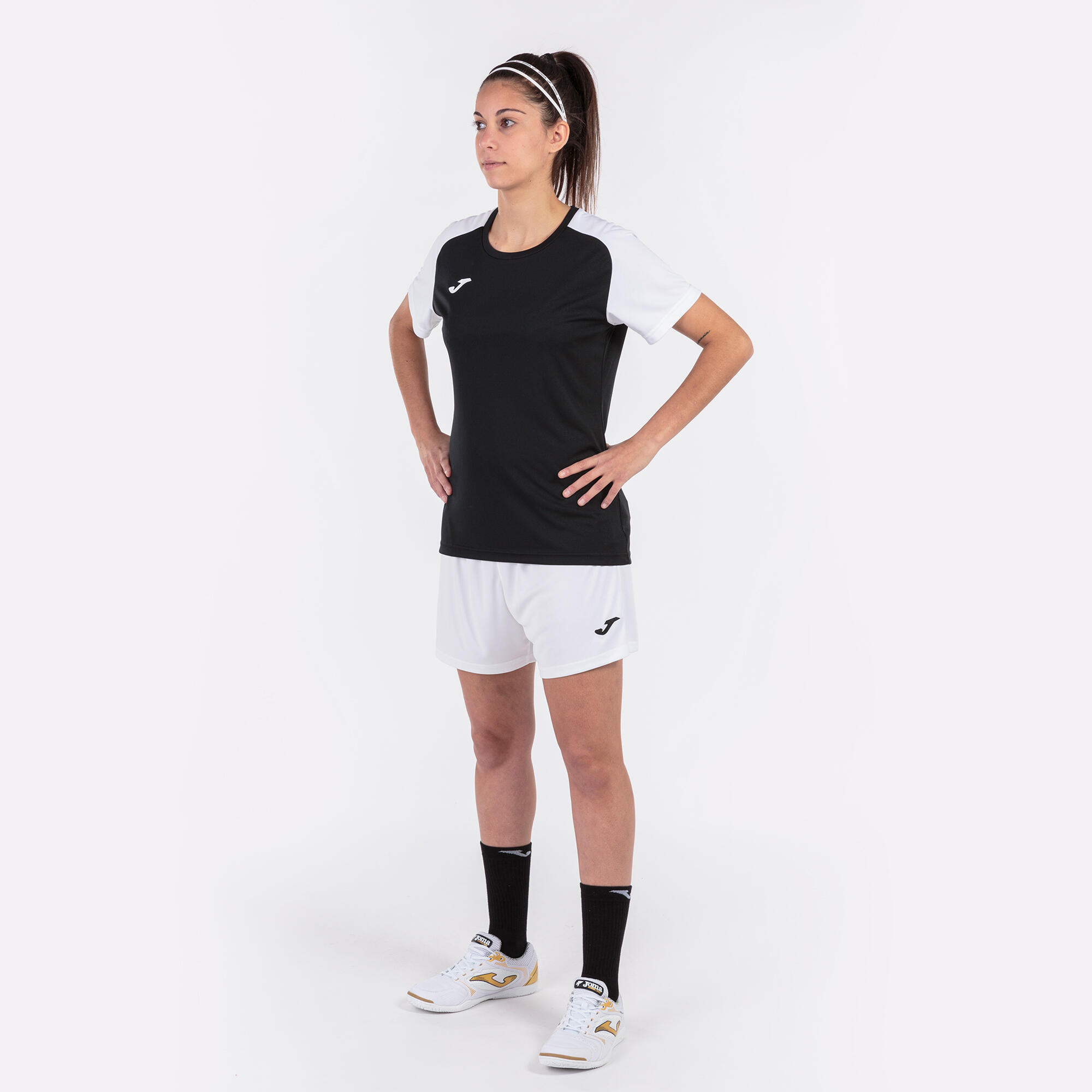 Maillot Manches Courtes Football Femme Joma Academy IV Noir 4/5