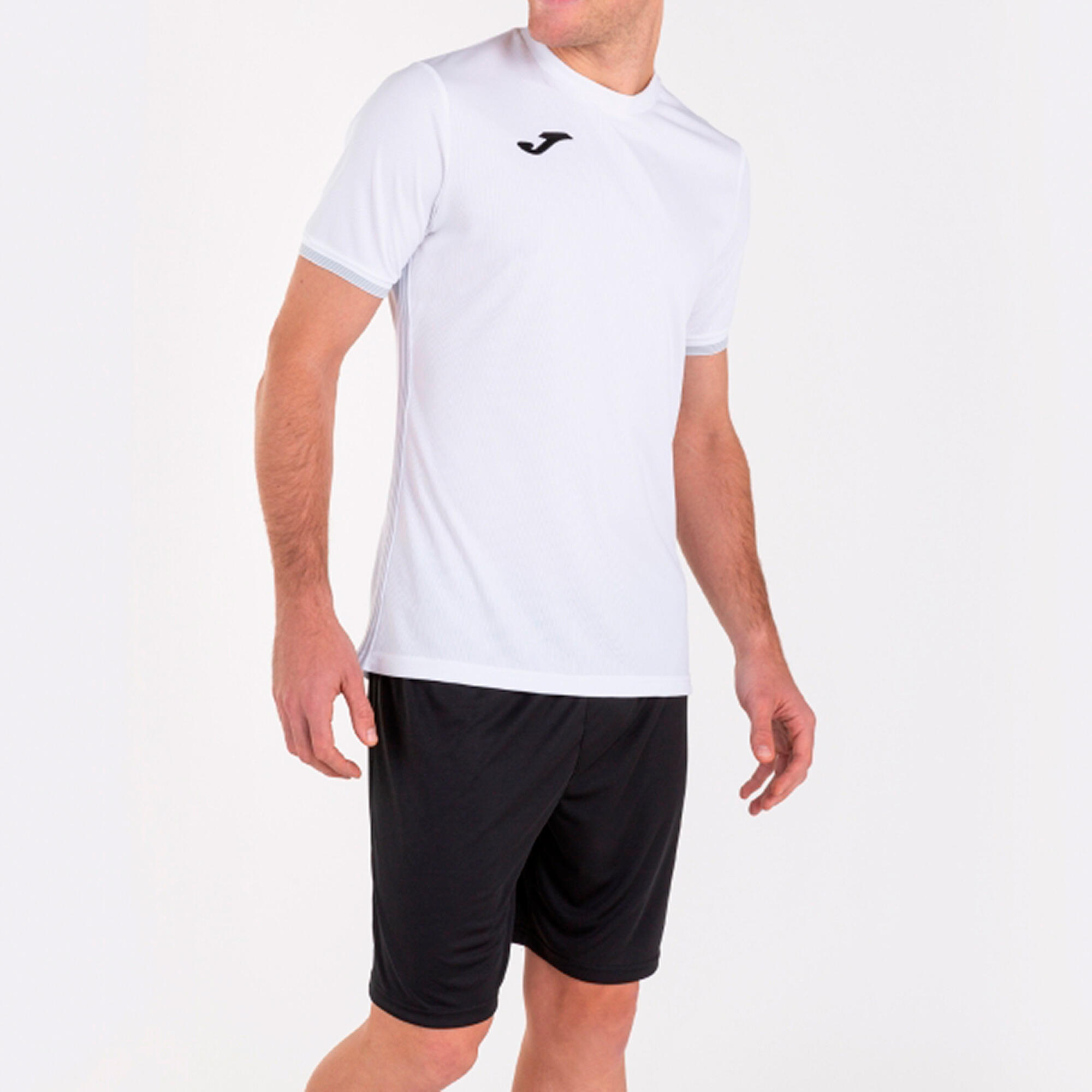 Maillot Manches Courtes Football Homme Joma Campus III Blanc 2/5