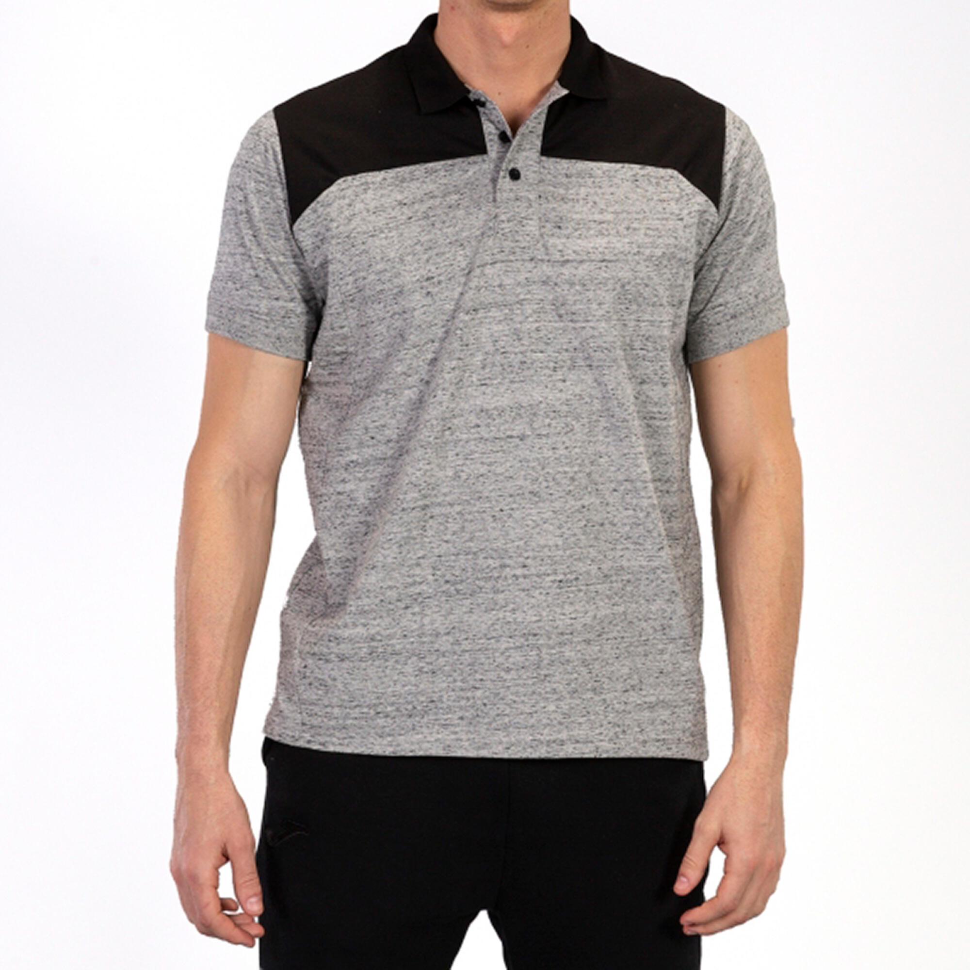 Polo Manches Courtes Enfants Joma Winner II Gris Melange 2/5