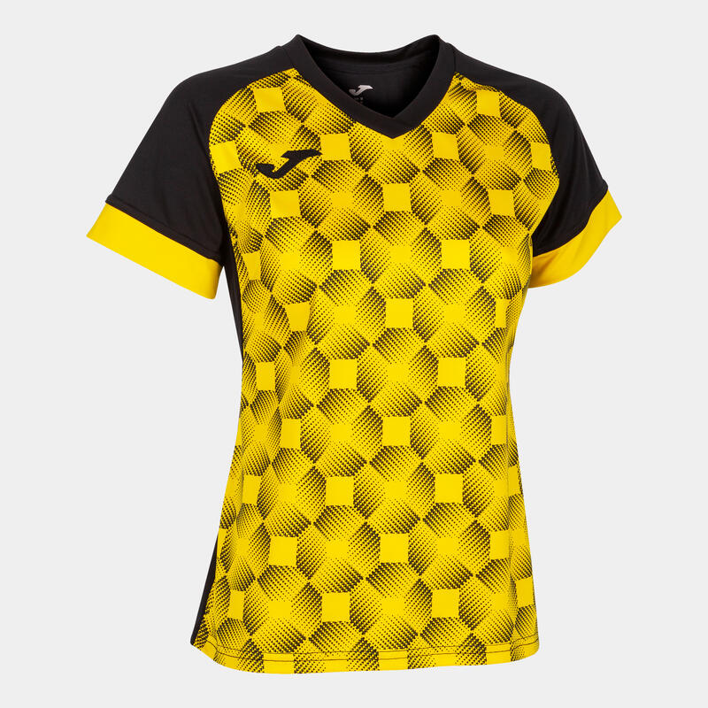 Camiseta Manga Corta Fútbol Mujer Joma Supernova III Negro