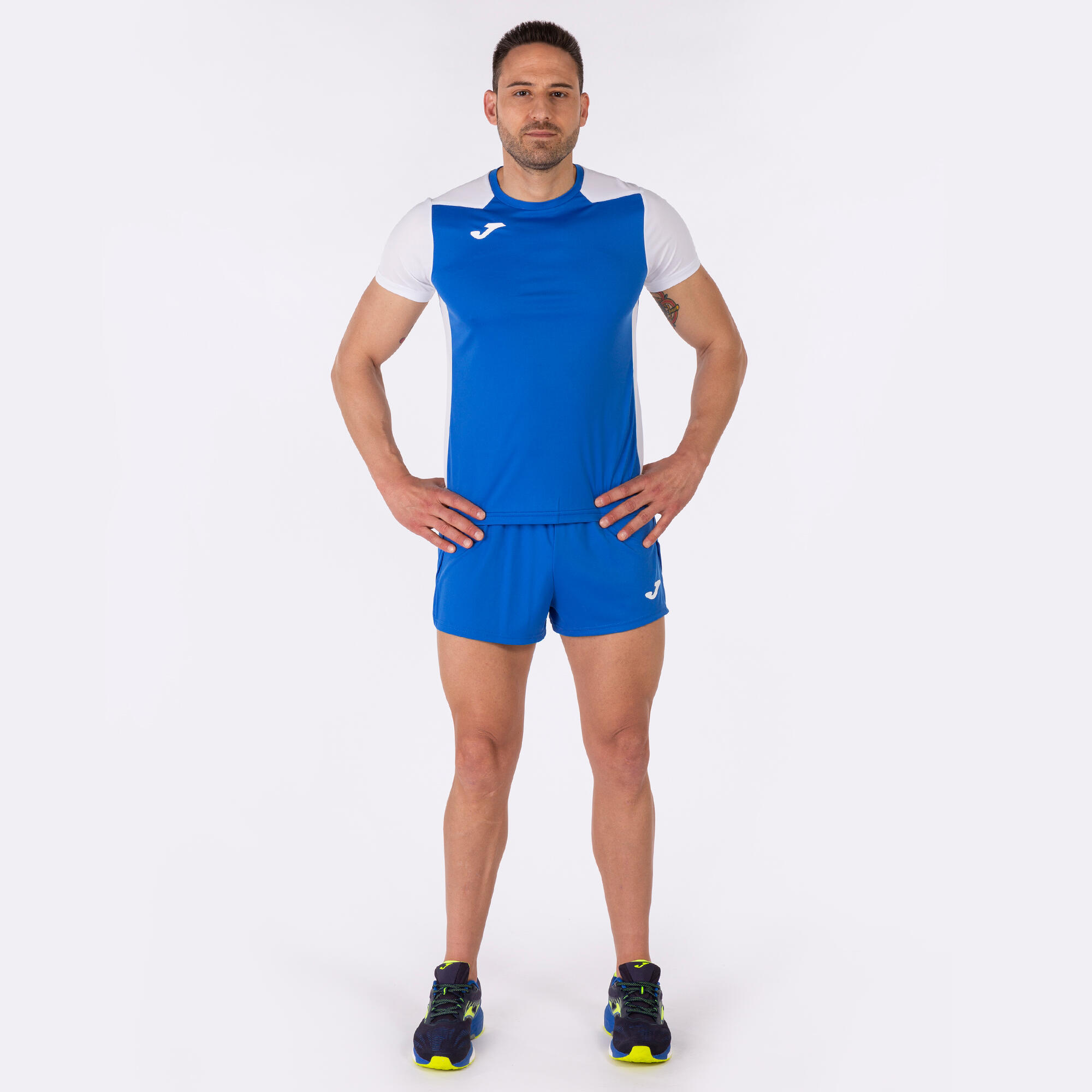 T-Shirt Manga Curta Running Criança Joma Record II Azul Royal 4/5