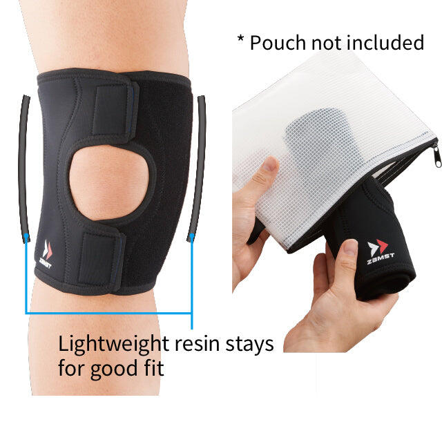 Zamst EK-1 Genouillère de sport - Compression avec ouverture complète - Taille L 3/7