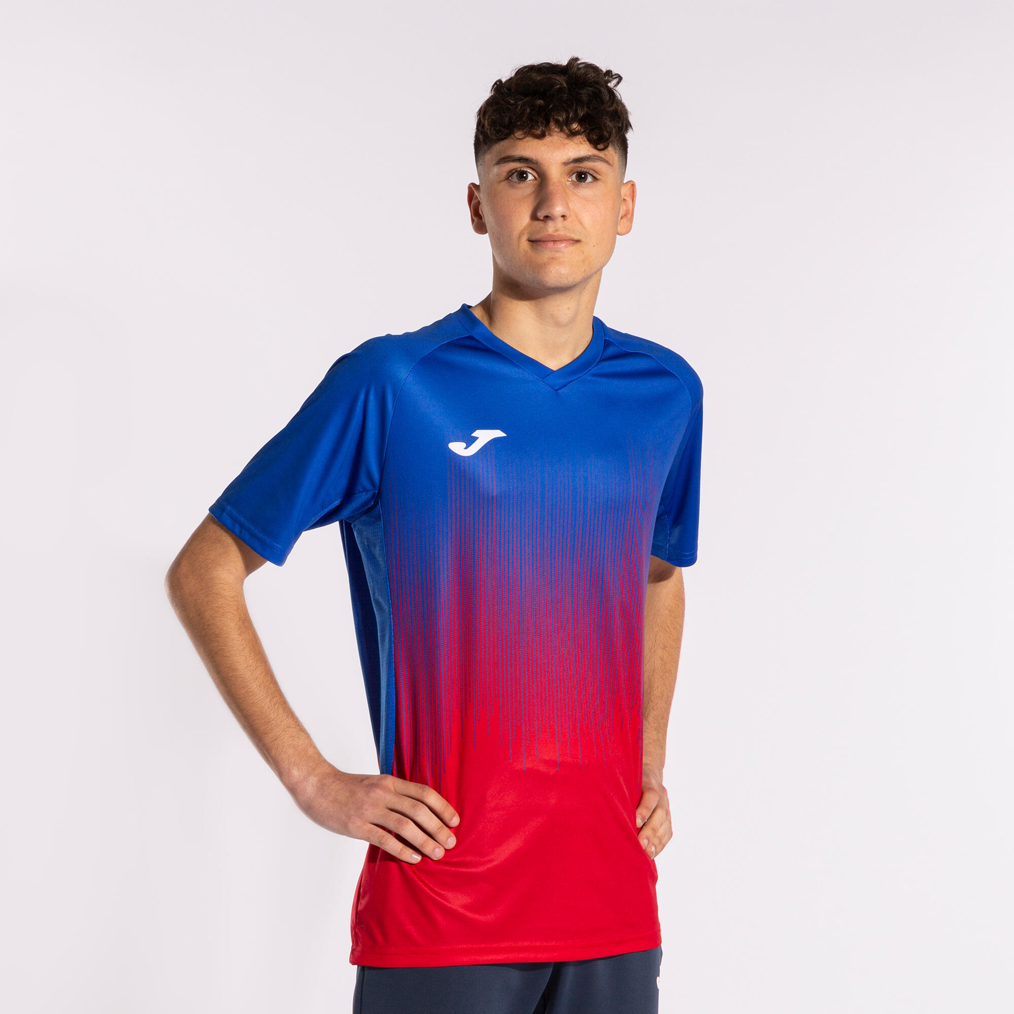 Camiseta Manga Corta Fútbol Hombre Joma Tiger IV Rojo 2/5