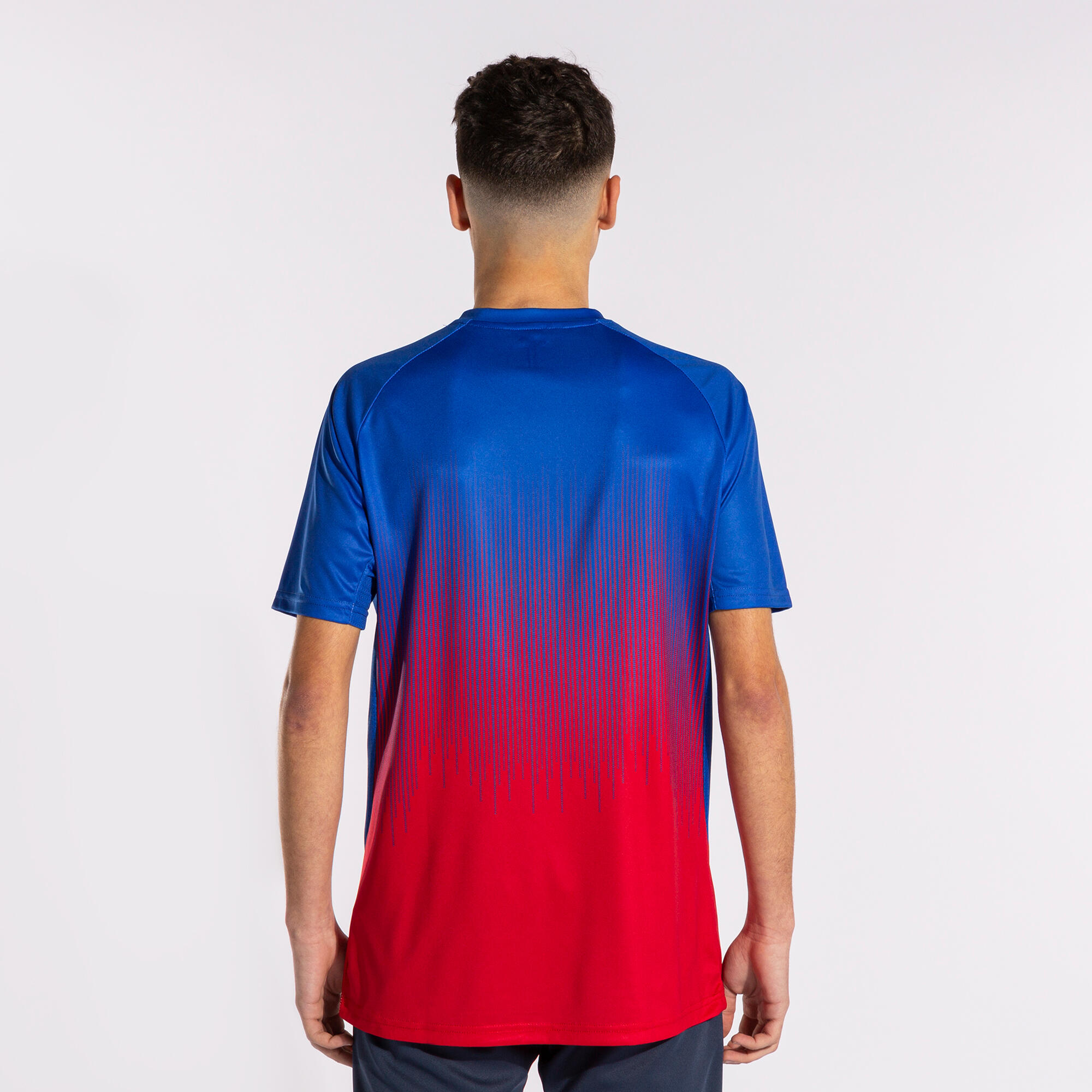Camiseta Manga Corta Fútbol Hombre Joma Tiger IV Rojo 3/5