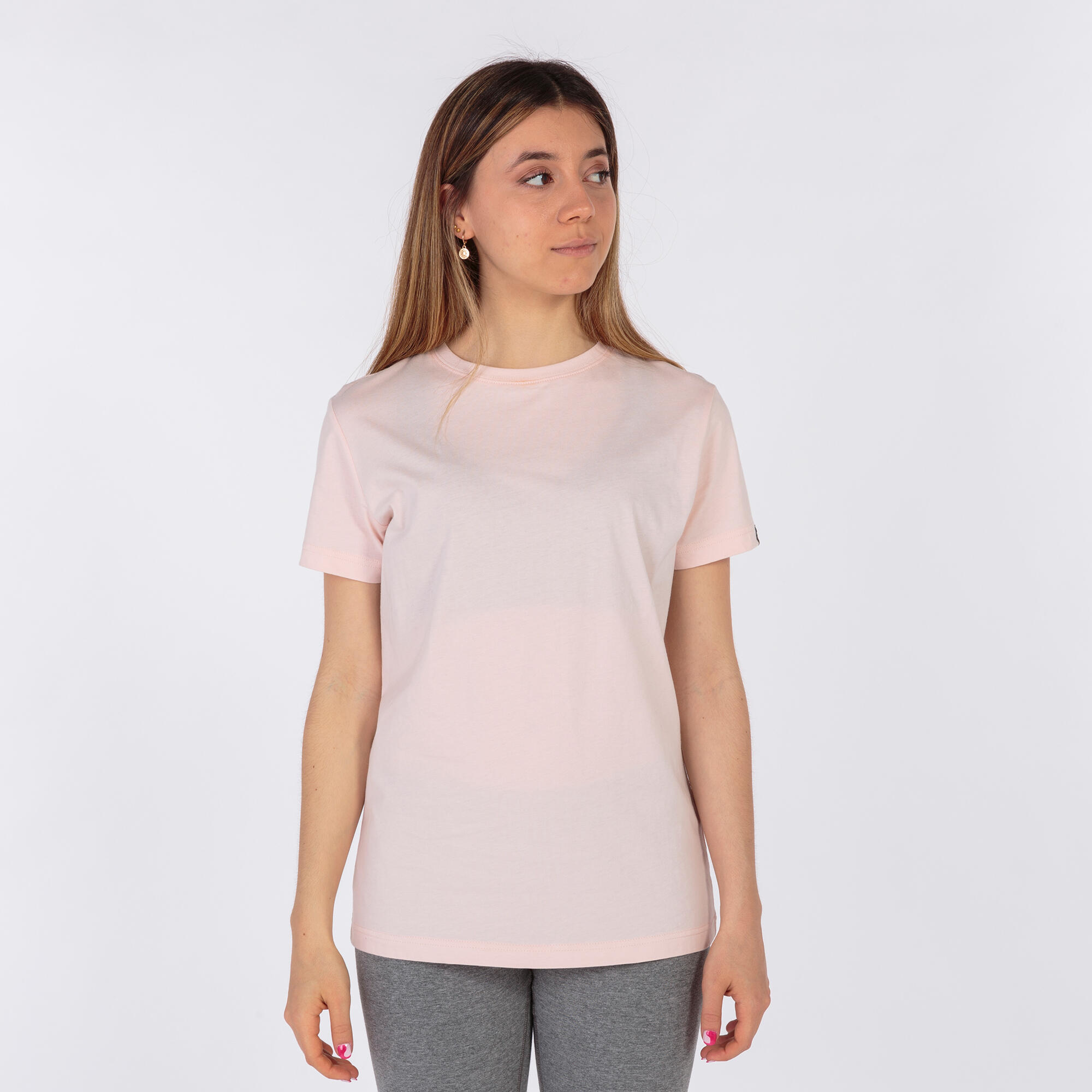 Maillot Manches Courtes Fitness Femme Joma Desert Rose Clair 2/6