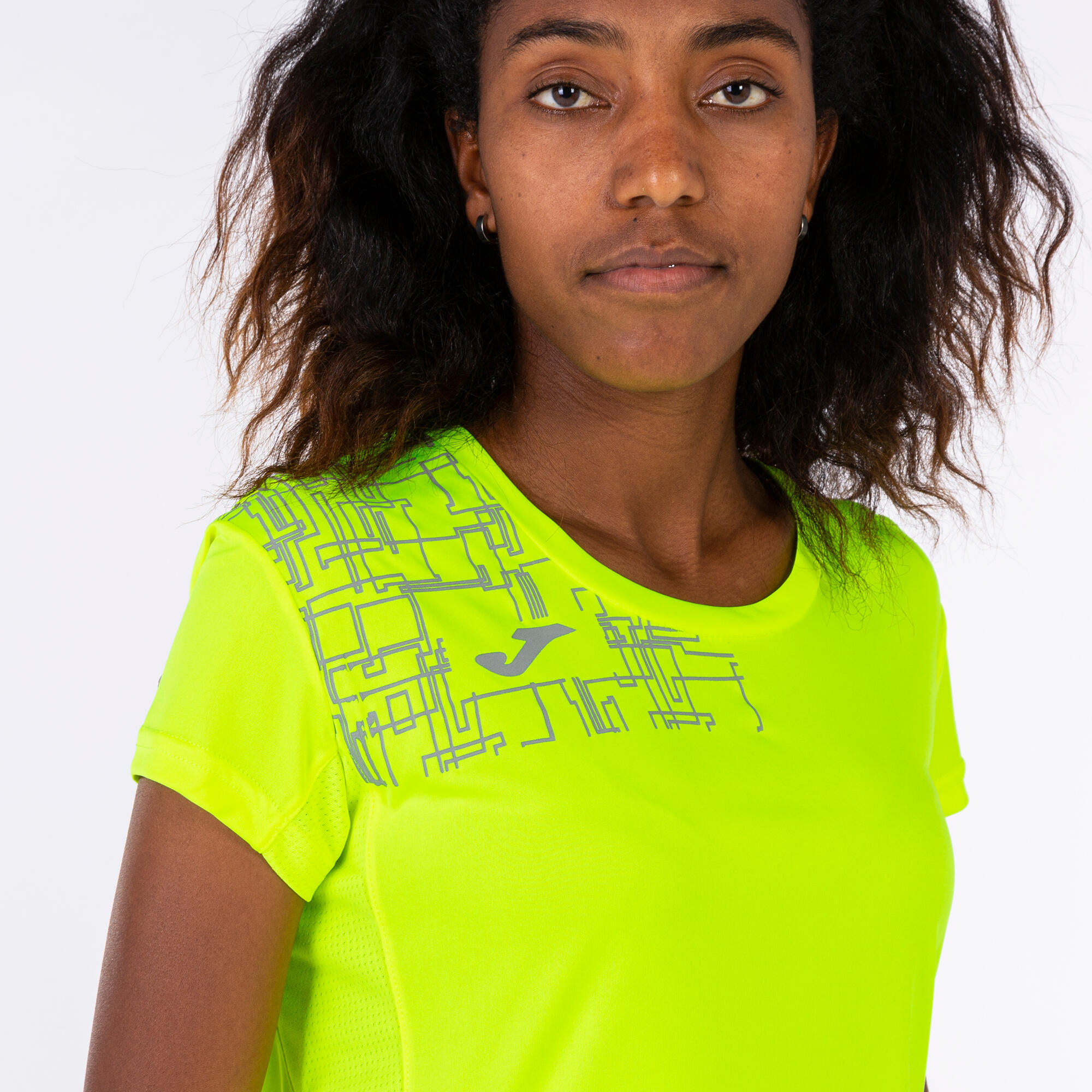 Maillot Manches Courtes Trail Femme Joma Elite VIII Jaune Fluo 5/5