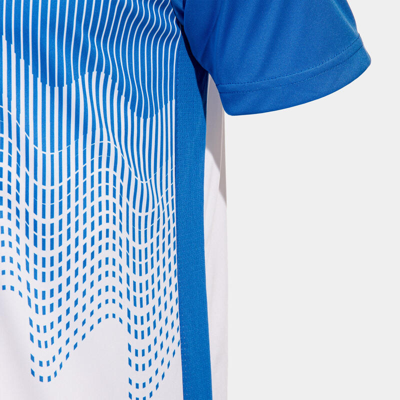 Joma Tiger Vi Men's T -Shirt 2xl - Alb/Albastru, Bumbac respirabil
