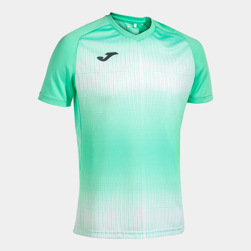 Camiseta Manga Corta Fútbol Niños Joma Tiger V Verde