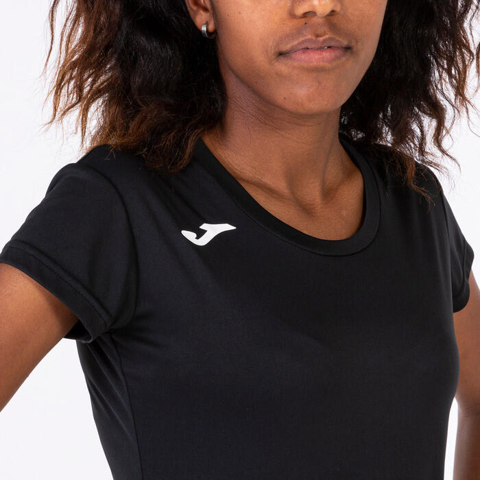 Maillot Manches Courtes Running Femme Joma Record II Noir