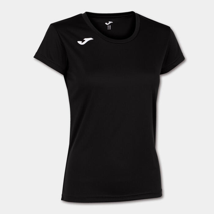 Maillot Manches Courtes Running Femme Joma Record II Noir
