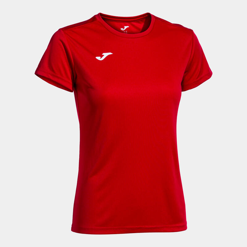 Camiseta Manga Corta Fitness Mujer Joma Combi Woman Rojo