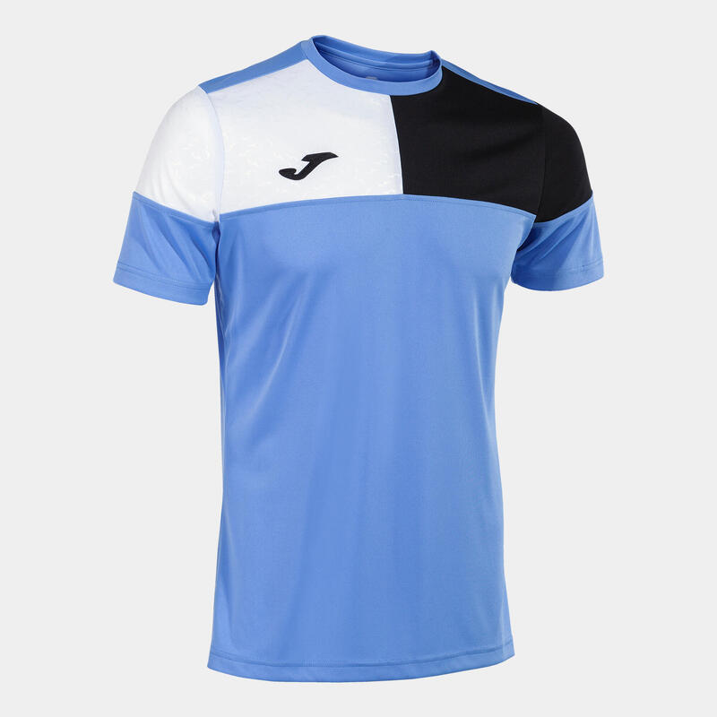 Camiseta Manga Corta Fútbol Hombre Joma Crew V Azul