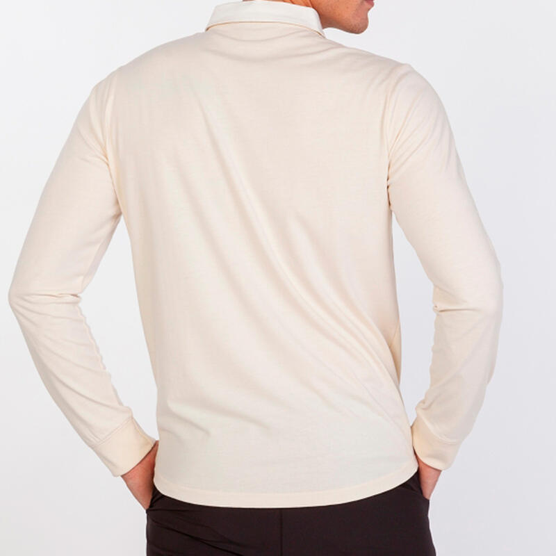 Polo Manches Longues Homme Joma Winner II Blanc