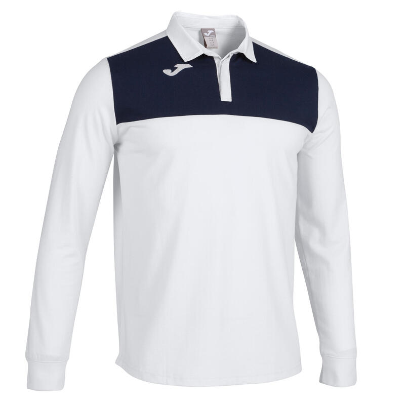 Polo Manches Longues Homme Joma Winner II Blanc