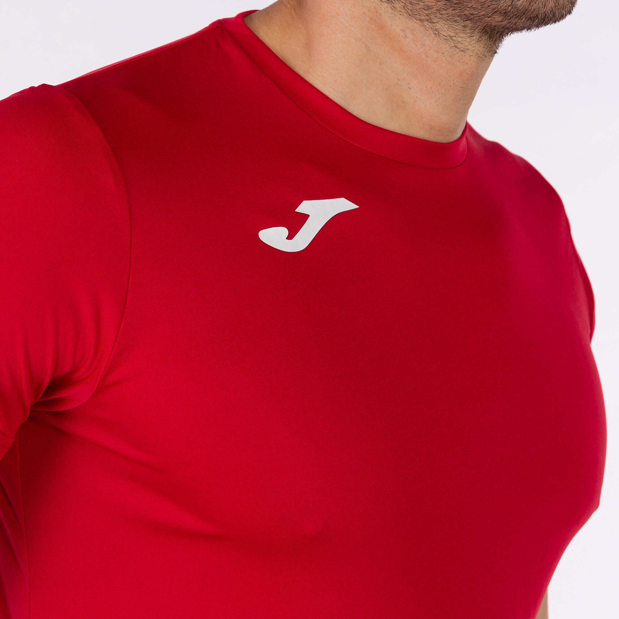 T-Shirt Manga Curta Running Homem Joma Record II Vermelho 4/5