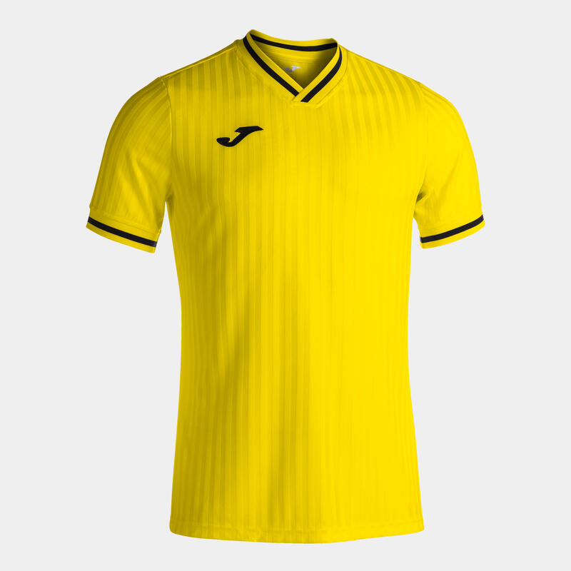 Camiseta Manga Corta Fútbol Niños Joma Toletum III Amarillo