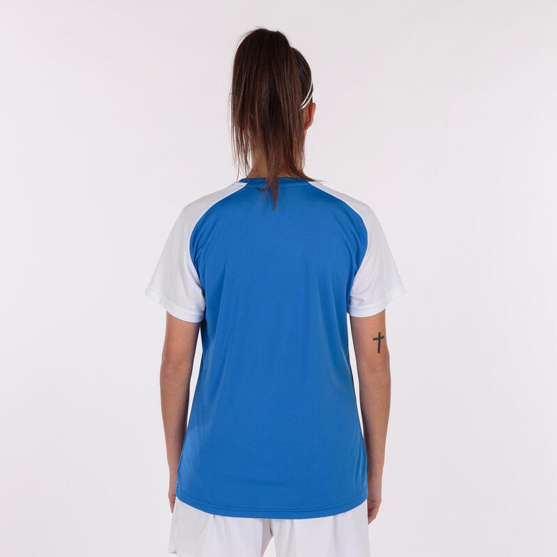 Camiseta Manga Corta Fútbol Mujer Joma Academy IV Royal