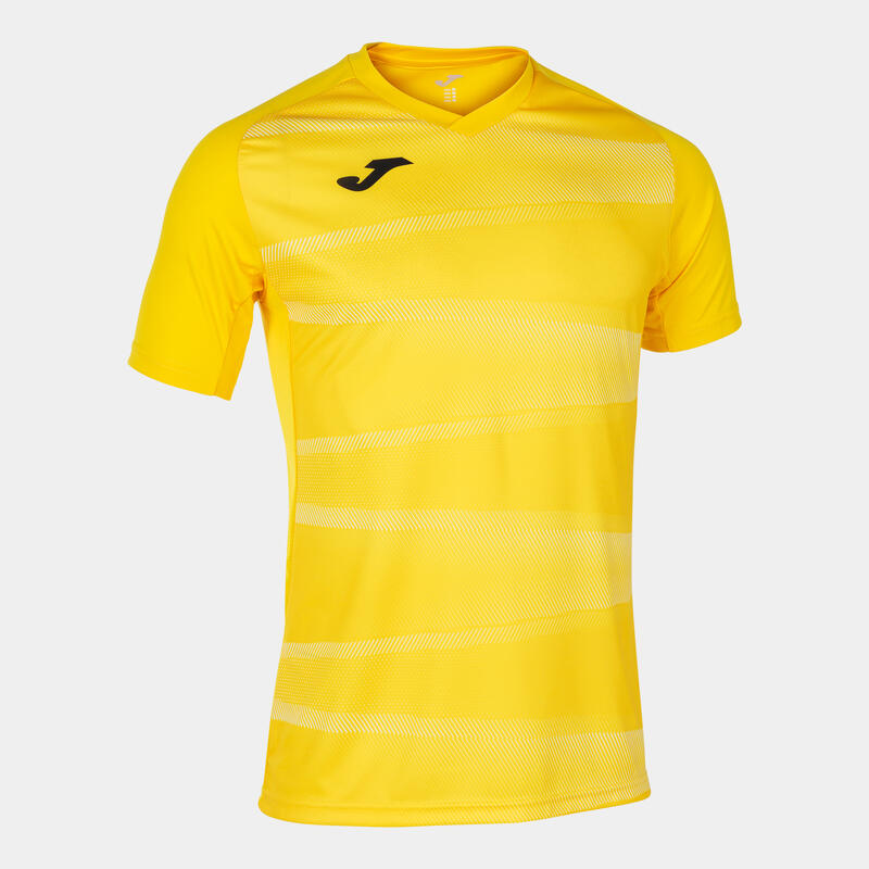 Camiseta Manga Corta Fútbol Hombre Joma Grafity II Amarillo