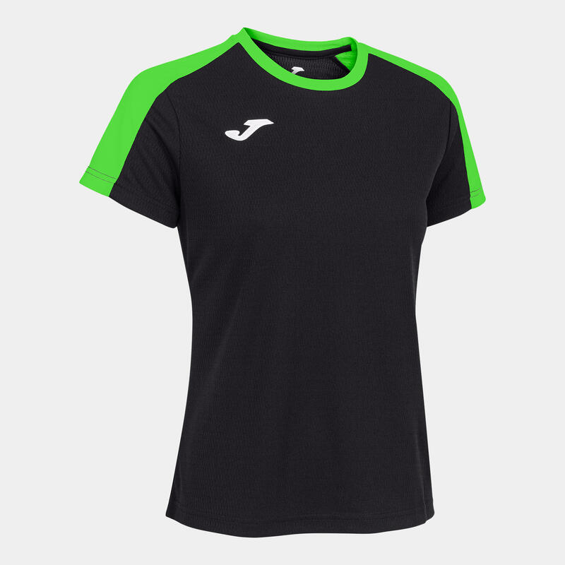 Camiseta Manga Corta Fútbol Mujer Joma Eco Championship Negro