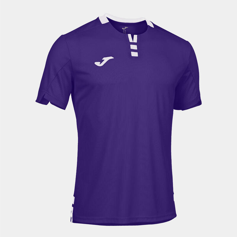 Camiseta Manga Corta Fútbol Hombre Joma Gold IV Morado