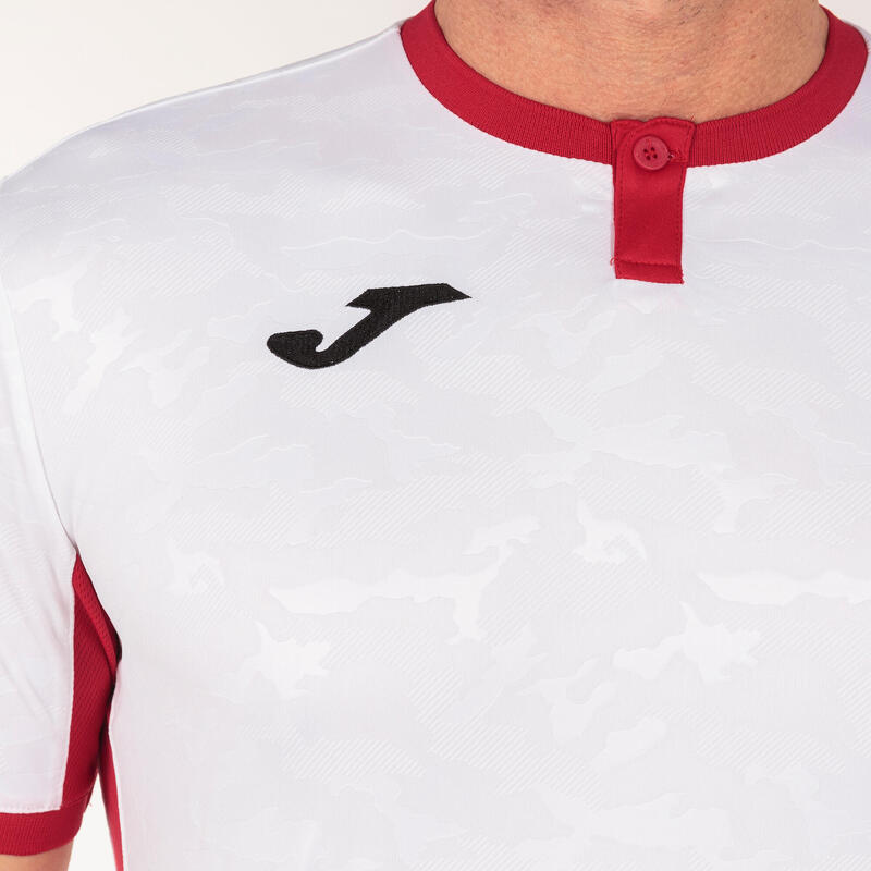 Camiseta Manga Corta Fútbol Hombre Joma Toletum II Blanco