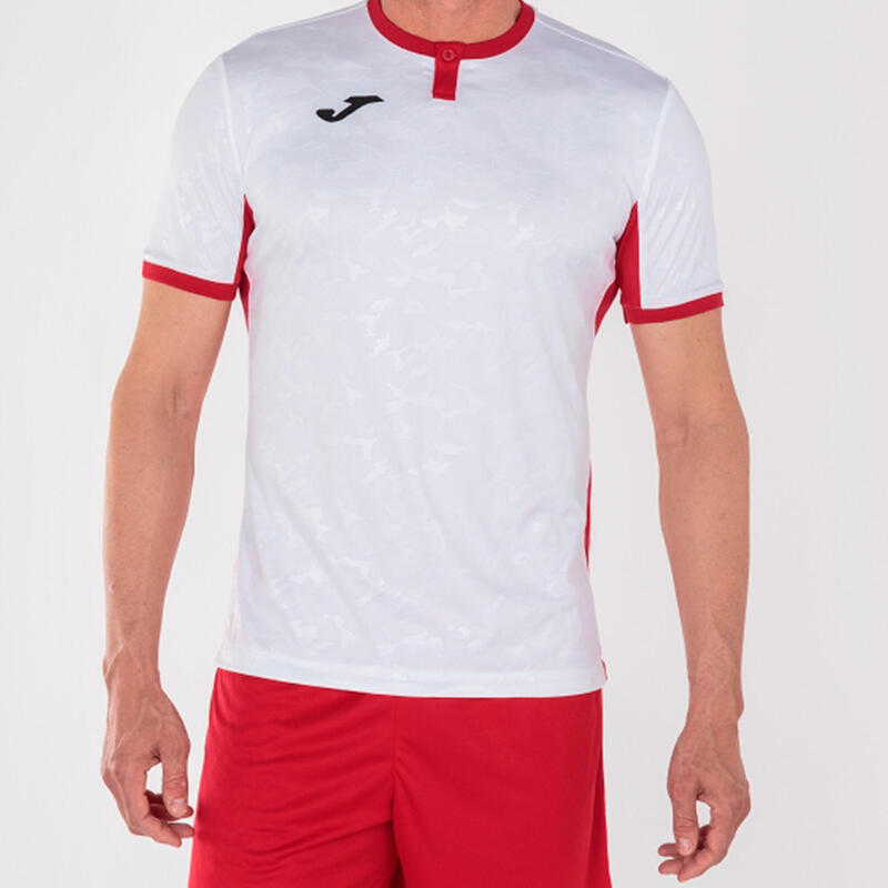 Camiseta Manga Corta Fútbol Hombre Joma Toletum II Blanco