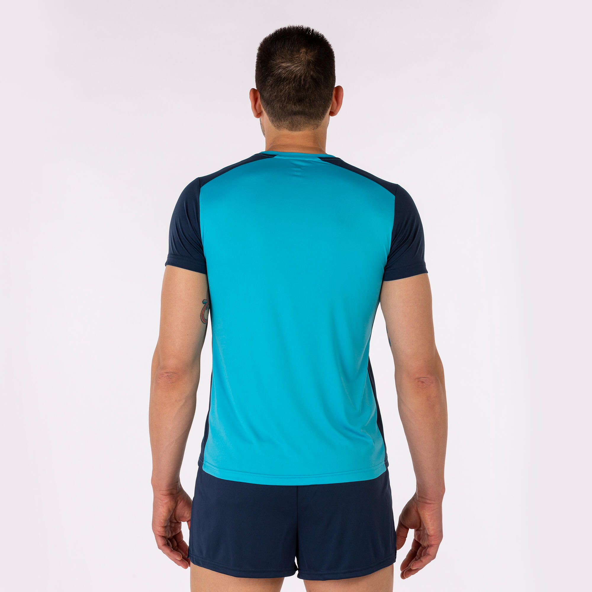 T-Shirt Manga Curta Running Criança Joma Record II Azul-Turquesa Fluor 3/5