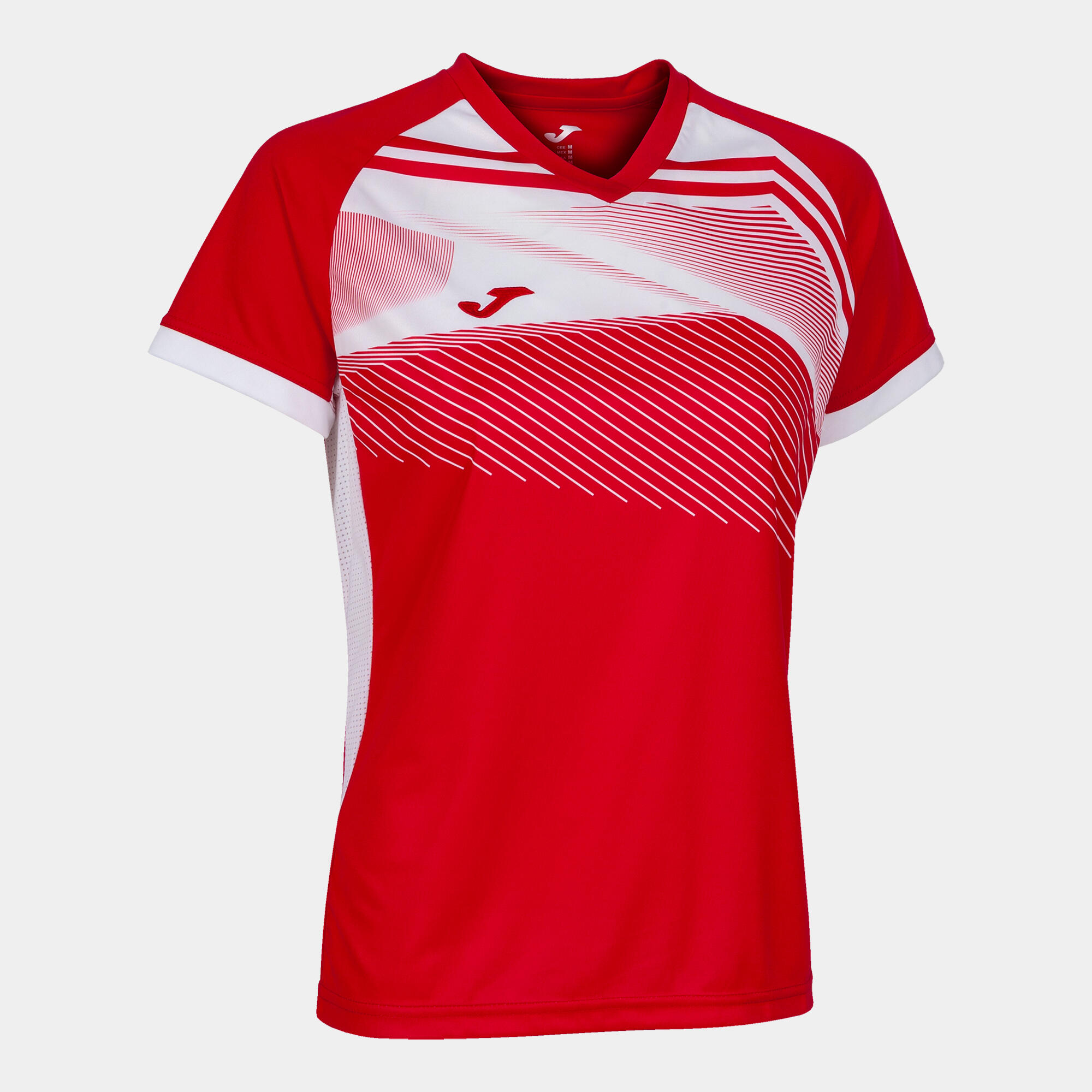 Joma - Maillot Manches Courtes Football Femme Joma Supernova Ii Rouge - T-shirt Manches Courtes - Blanc|rouge - 40 M - Decathlon