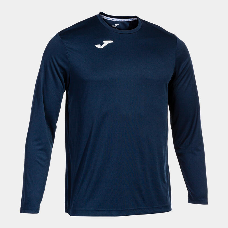 Camiseta Manga Larga Fútbol Niños Joma Combi Marino